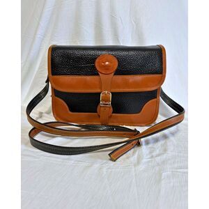 Dooney & Bourke Surrey All Weather Leather Crossbody Bag - Black/British Tan